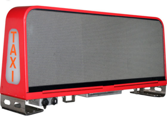 P5 imprägniern den farbenreichen Auto-Dach-Werbeschild-Taxi-Spitzen-Werbungs-Leuchtkasten