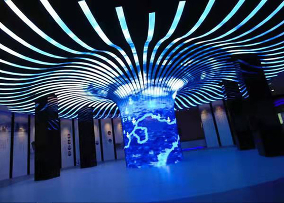 Farbenreicher Innenbleischirm P2.5 P3 SMD2020 gekurvt für Ausstellung