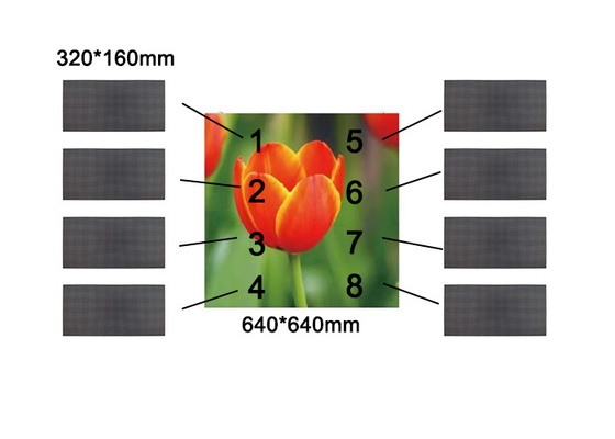 Innen-/Außenvermietung LED-Bildschirm P2.5 P3.07 P4 640*640mm Druckguss Aluminium