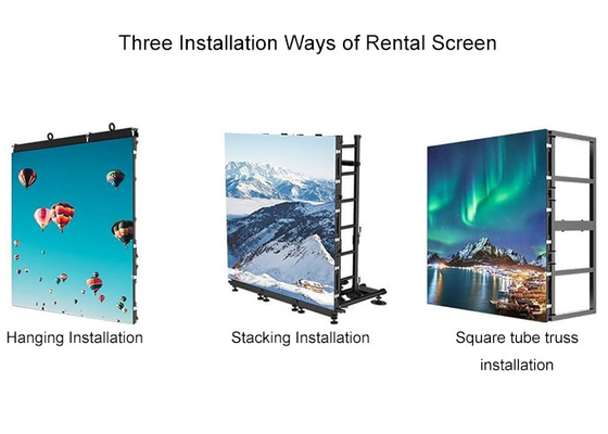 7680Hz hohe Auffrischungsrate P2.6 Indoor Rental LED Bildschirm auf der Bühne Gute Auflösung