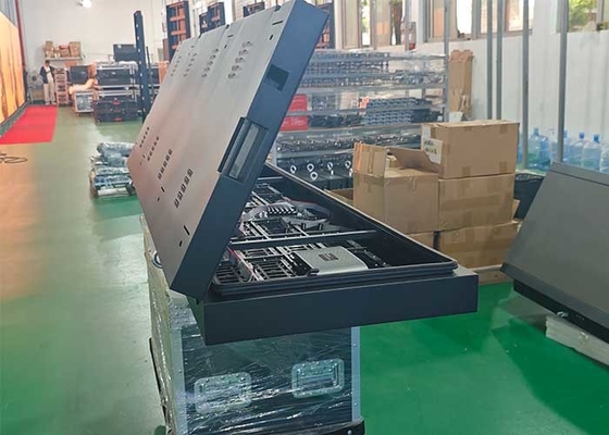 P4 Hochhelligkeit Elektronische Werbung im Außenbereich Bildschirm Front Flip Box