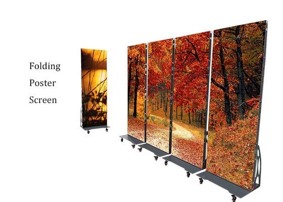 Foldable Poster LED-Display Hintergrund Bewegliche Beschilderung WIFI 4G-Netzwerk