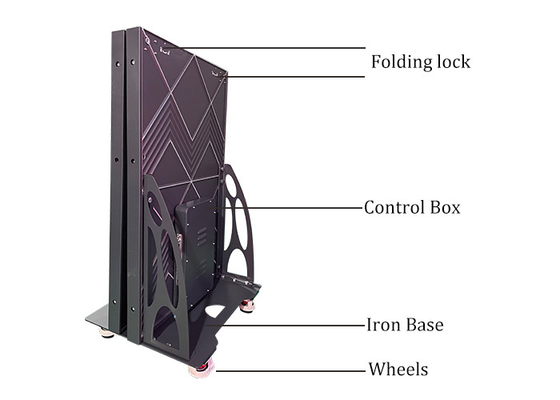 Foldable Poster LED-Display Hintergrund Bewegliche Beschilderung WIFI 4G-Netzwerk
