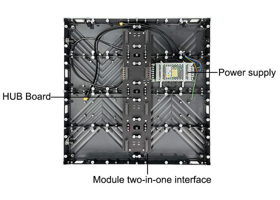 Nahtlose Spaltung 640*640mm Indoor LED Video Wand für Kino Kontrollraum