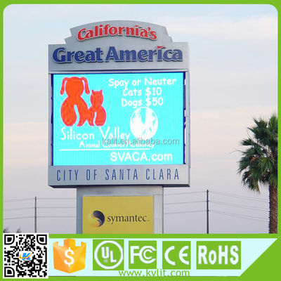 P10 Außen-LED-Display-Modul 10 mm Pixel Pitch 10000cd/m2