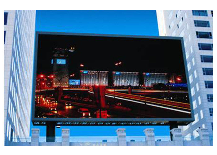 Farbenreiche Werbung- im Freiengeführte Videoanzeige P8 HD 256 * 128mm Großleinwand