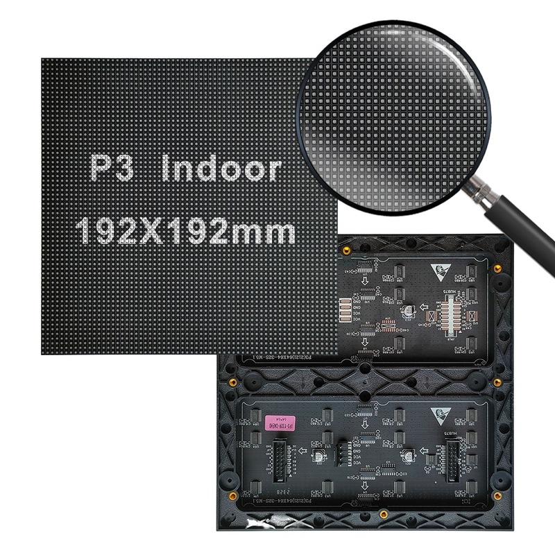 7680Hz Ultra High Refresh Rate P3 Video Wall Module with 192*192 Module Size for Indoor LED Display